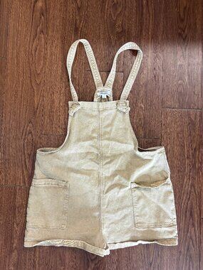 khaki overalls